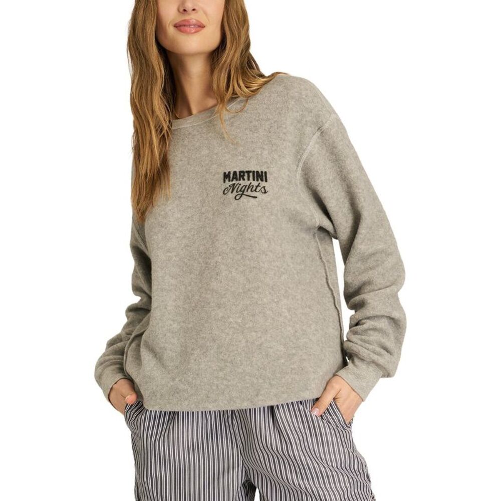 Project Social T Womens Matcha/Martini Reversible Sweatshirt, Gray